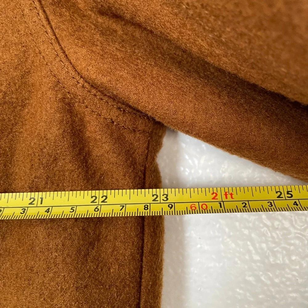 Banana Republic Mens Wool Blend Chore‎ Coat Jacket Brown Large L Utility Shacket